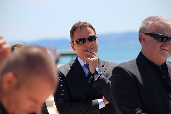 Svečanost polaganja J. Y. Costeau memorijalne ploče na Morskim orguljama