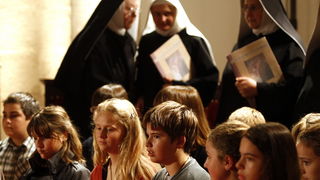 Zadar, 271011.
Proslave obljetnice benediktinki Sv. Marije u istoimenoj crkvi. Opatica samostana Anastazija Cizmin predstavila je program proslave obljetnice.
Foto: Jure Miskovic / CROPIX