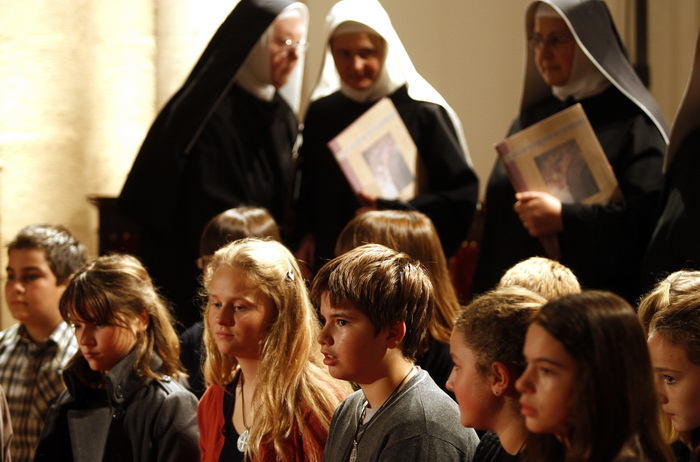 Zadar, 271011.
Proslave obljetnice benediktinki Sv. Marije u istoimenoj crkvi. Opatica samostana Anastazija Cizmin predstavila je program proslave obljetnice.
Foto: Jure Miskovic / CROPIX