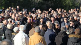 Vir – Pogreb bivseg nogometasa i trenera Tome Basic. Photo: Filip Brala/PIXSELL