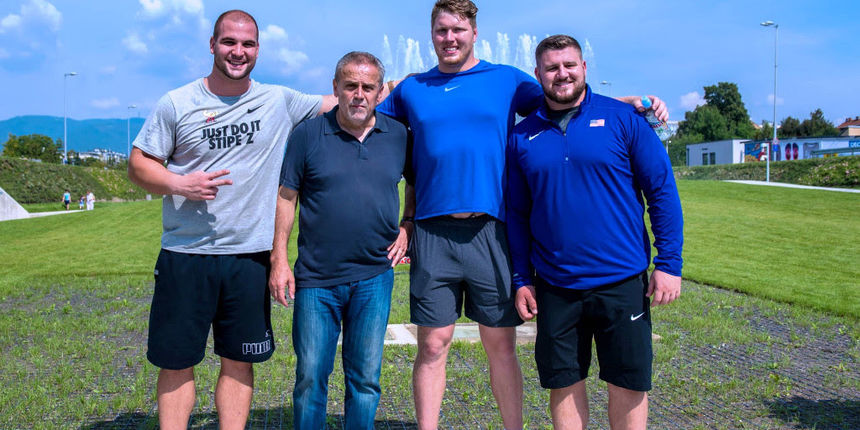 Stipe Žunić, Milan Bandić,Ryan Crouser i Joe Kovacs Stipe Žunić, Milan Bandić,Ryan Crouser i Joe Kovacs