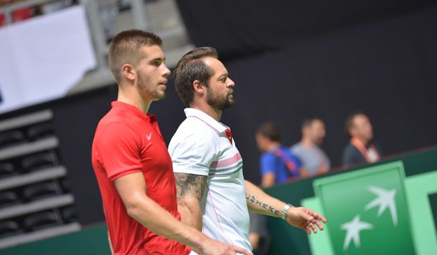 Davis Cup: Borna Ćorić – Richard Gasquet 2-6, 6-7, 1-6. Foto: Iva Perinčić