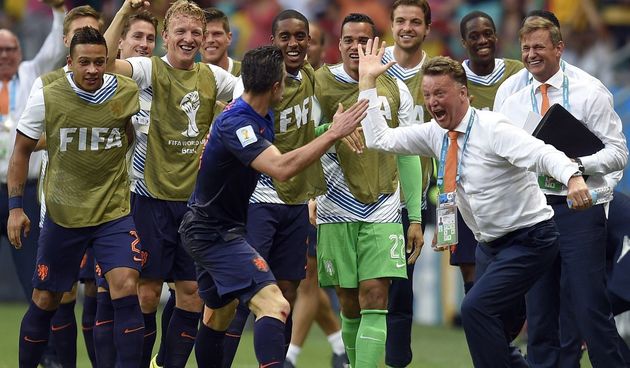 Robin Van Persie i Louis Van Gaal, foto: FIFA