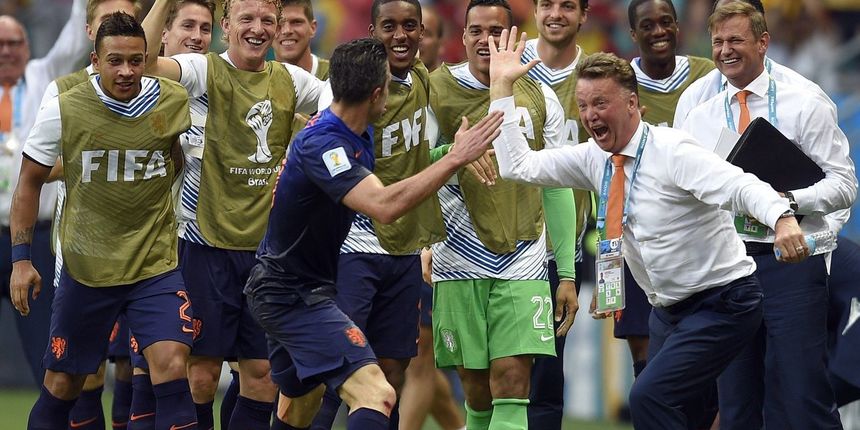 Robin Van Persie i Louis Van Gaal, foto: FIFA