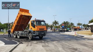 Asfaltiranje kolnika rekonstruiranog i proširenog križanja kod Veslačkog Asfaltiranje kolnika rekonstruiranog i proširenog križanja kod Veslačkog