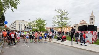 Zadar: Okupljanje natjecatelja prije sportske utrke Wings for life world run 2015., Photo: Dino Stanin/PIXSELL