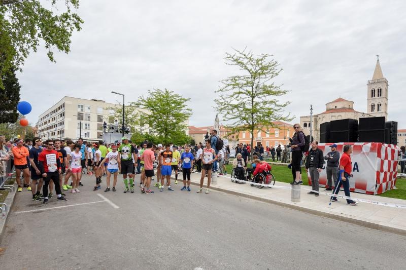 Zadar: Okupljanje natjecatelja prije sportske utrke Wings for life world run 2015., Photo: Dino Stanin/PIXSELL