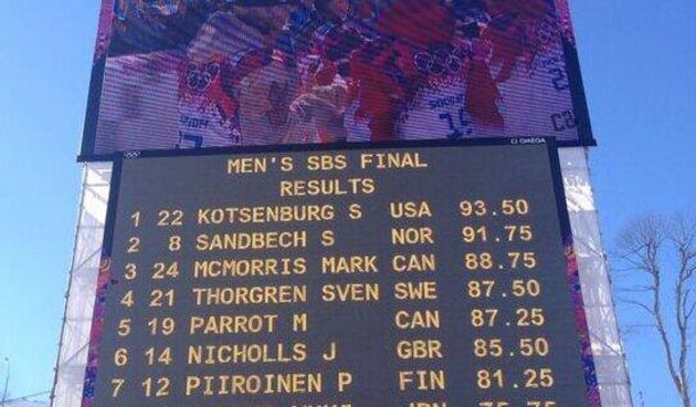 Sage Kostenburg osvojio prvo zlato na ZOI 2014 u Sočiju, foto: sochi 2014