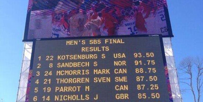 Sage Kostenburg osvojio prvo zlato na ZOI 2014 u Sočiju, foto: sochi 2014 Sage Kostenburg osvojio prvo zlato na ZOI 2014 u Sočiju, foto: sochi 2014