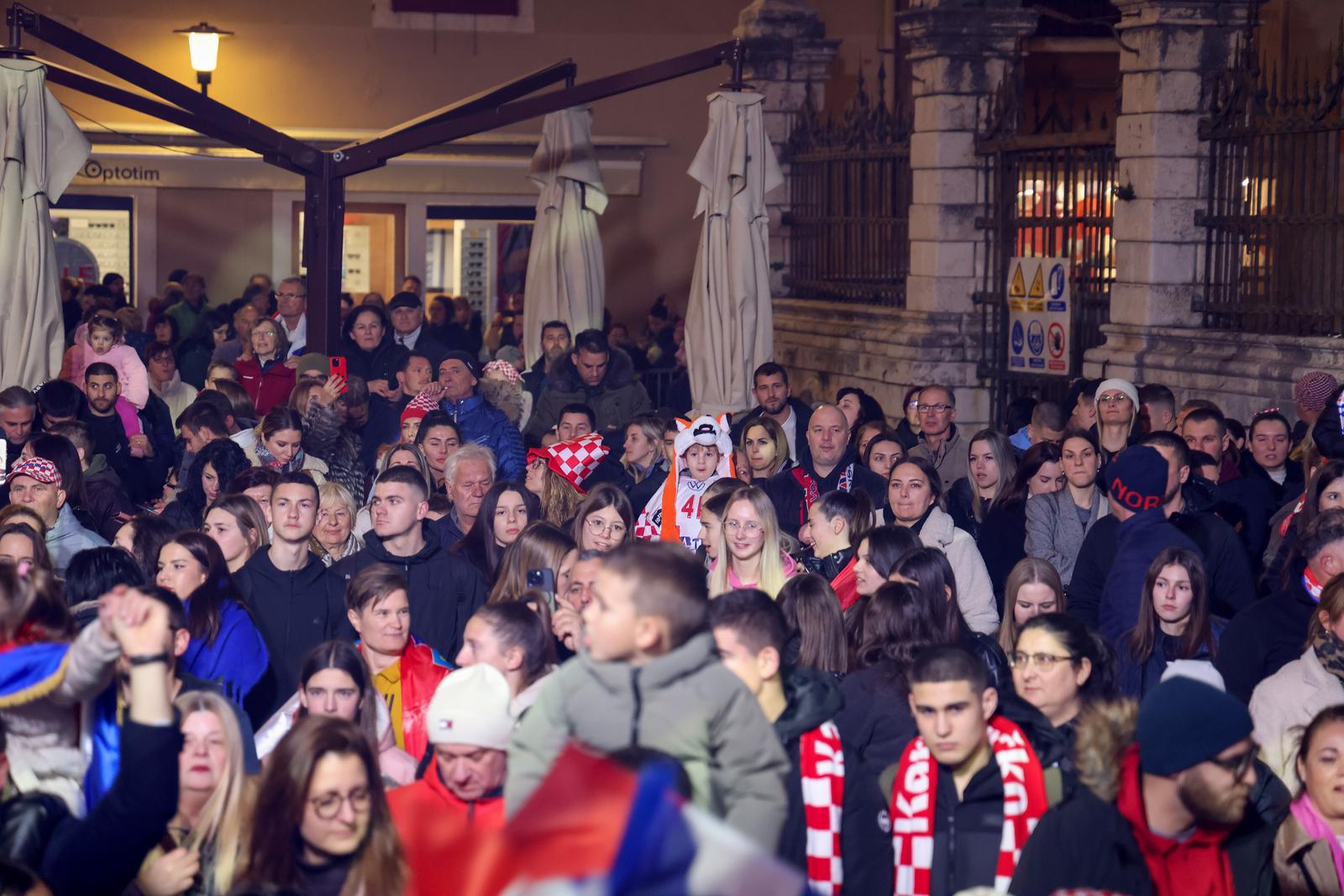 Doček rukometaša u Zadru Doček rukometaša u Zadru