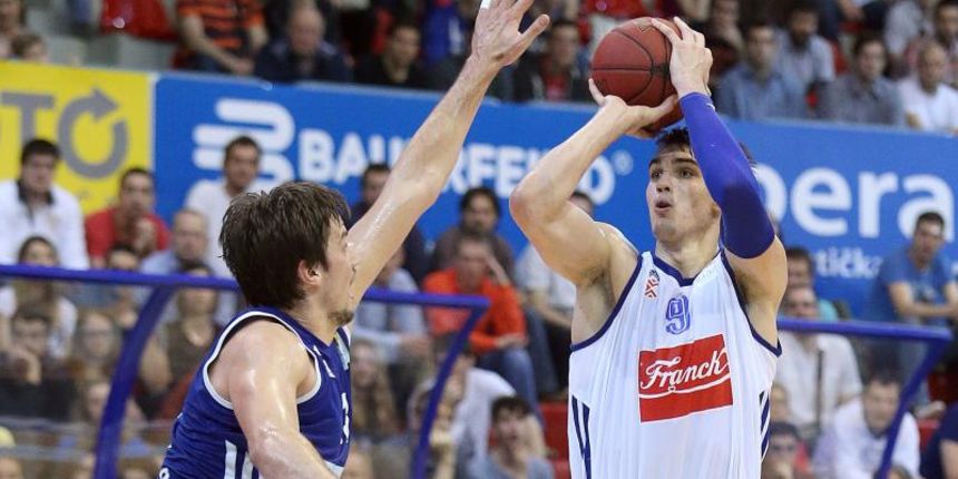 30.04.2014., Zagreb – 7. kolo A-1 Lige za prvaka KK Cibona  KK Zadar. Dario Saric. Photo: Goran Stanzl/PIXSELL