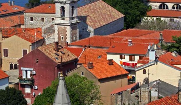 zadar, panorama sa zvonika svete stosije, crkve, sveti frane, sveti ilija, 21.04.07.