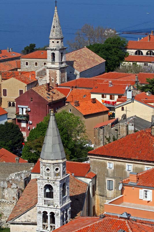 zadar, panorama sa zvonika svete stosije, crkve, sveti frane, sveti ilija, 21.04.07.