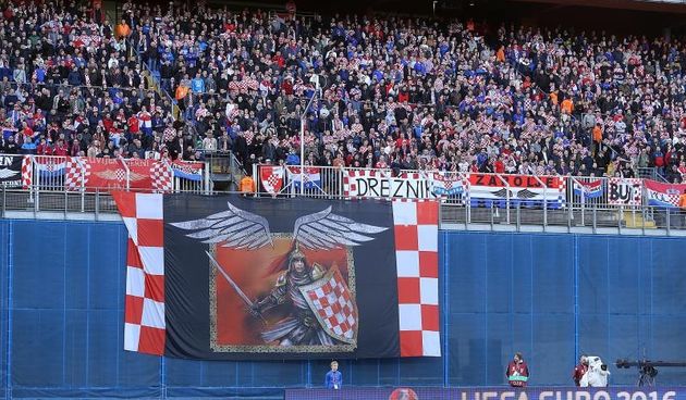 Stadion Maksimir, Zagreb – Kvalifikacije za Europsko prvenstvo 2016., Hrvatska – Norveska. Navijaci. Photo: Goran Stanzl/PIXSELL