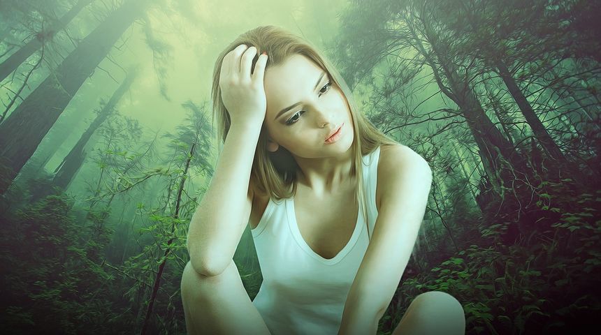 žena razmišlja ilustracija žena razmišlja ilustracija