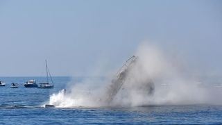 Premantura: Admiralski brod Vis potopljen kako bi postao ronilačka atrakcija. Photo: Duško Marušić/PIXSELL