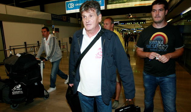 Zagreb, 060911. Zracna luka Pleso. Dolazak hrvatske kosarkaske reprezentacije sa Europskog prvenstva u Litvi.  Na fotografiji: Danko Radic. Foto: Ronald Gorsic / CROPIX