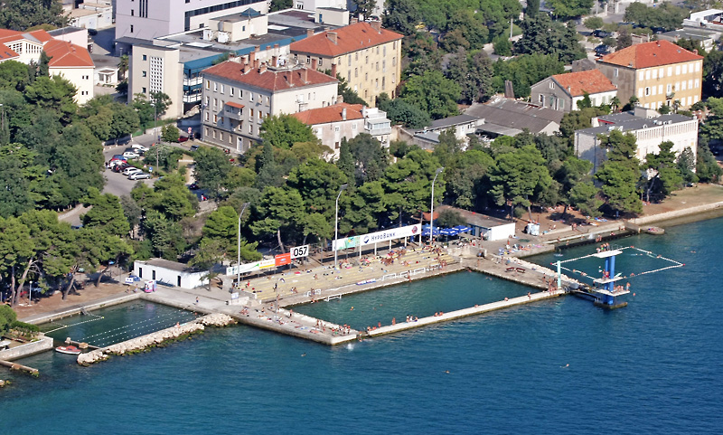 Zadar – Zračne snimke – Bazen Kolovare (foto: Marin Gospić)