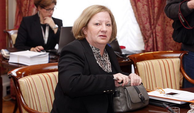 Zagreb, 121212.
Vlada.
Sjednica Vlade Republike Hrvatske.
Na fotografiji: Andrea Zlatar.
Foto: Davor Pongracic / CROPIX