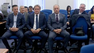 Na Zupanijskom sudu nastavljeno je sudjenje Ivi Sanaderu i drugima u aferi Fimi medije. Božidar Kalmeta Na Zupanijskom sudu nastavljeno je sudjenje Ivi Sanaderu i drugima u aferi Fimi medije. Božidar Kalmeta