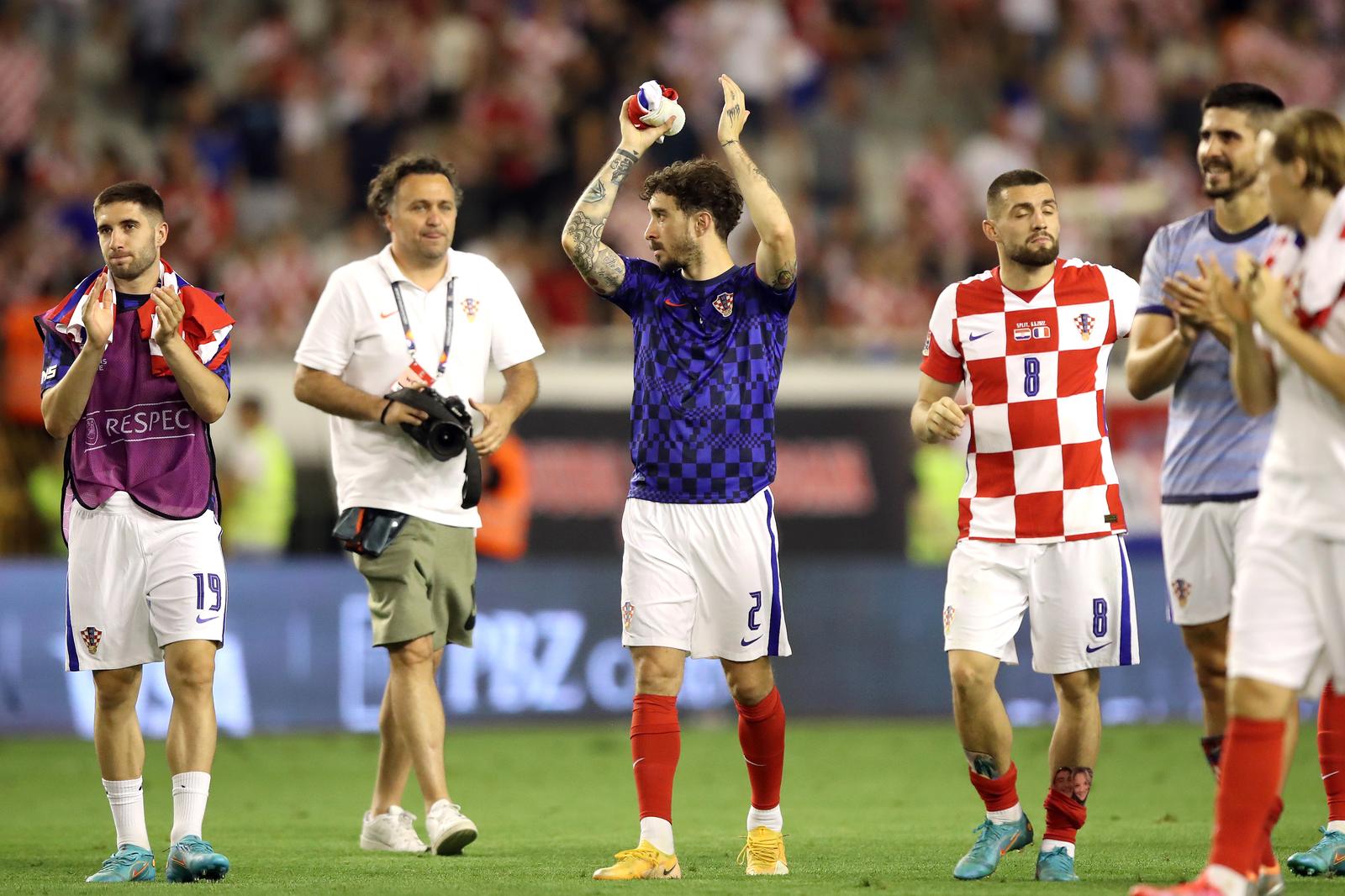 Hrvatski reprezentativci zahvalili su se navijačima na Poljudu