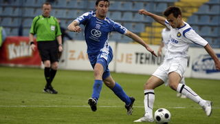 Varazdin, 080510.
Na gradskom stadionu u Varazdinu igra se 29. kolo prve HNL izmedju Varteksa i Zadra.
Na slici: Josip Golubar.
Foto: Zeljko Hajdinjak / CROPIX