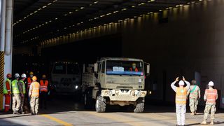 U Gaženicu dopremljena vojna oprema i sredstva za vježbu Immediate Response 21 U Gaženicu dopremljena vojna oprema i sredstva za vježbu Immediate Response 21