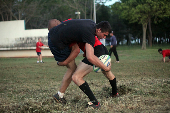 Trening zadarskih ragbijaša u Zemuniku (foto:Saša Čuka)