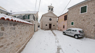 Snijeg u Bibinjama 3. veljače 2012, Foto: Leo Banić