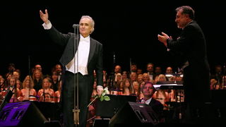 Zagreb, 191209.
U Areni Zagreb odrzan je humanitarni koncert naziva Korak u zivot u svrhu prikupljanja novca za skolovanje djece iz djecjih domova. Nastupili su Jose Carreras, Tony Cetinski i Celine Byrne.
Na slici: Jose Carreras i dirigent Ivo Lipanovic. Zagreb, 191209.
U Areni Zagreb odrzan je humanitarni koncert naziva Korak u zivot u svrhu prikupljanja novca za skolovanje djece iz djecjih domova. Nastupili su Jose Carreras, Tony Cetinski i Celine Byrne.
Na slici: Jose Carreras i dirigent Ivo Lipanovic.