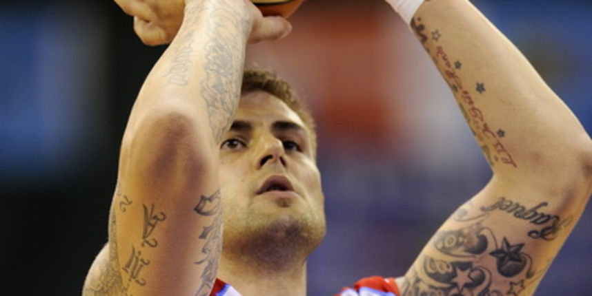 Poznan, 070909.
Arena Poznan.
Europsko prvenstvo u kosarci, 1. kolo skupine A izmedju Hrvatske i Izraela igra se u poljskom gradu Poznan.
Na slici: Mario Kasun.
Foto: Drago Sopta  / CROPIX