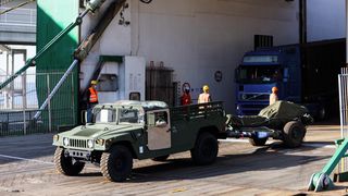 U Gaženicu dopremljena vojna oprema i sredstva za vježbu Immediate Response 21 U Gaženicu dopremljena vojna oprema i sredstva za vježbu Immediate Response 21