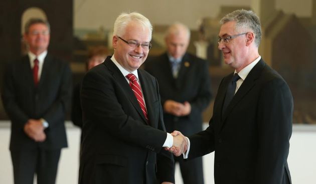 22.07.2013., Zagreb – Ured predsjednika, Pantovcak 241. Ceremonija davanja svecane prisege novoizabranog predsjednika Vrhovnog suda Branka Hrvatina. Photo: Sanjin Strukic/PIXSELL