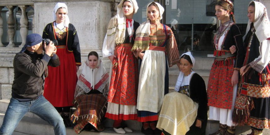 Lupino snimao narodne nosnje iz fundusa Narodnog muzeja Zadar, Foto: Mirta Krupi