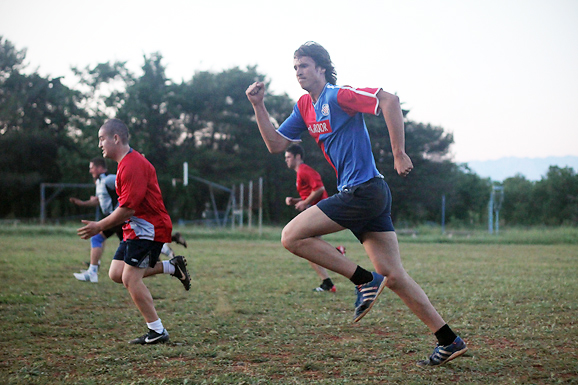 Trening zadarskih ragbijaša u Zemuniku (foto:Saša Čuka)