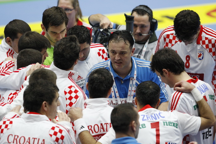 Malmo, 190111.
Malmo Arena, 22. svjetsko rukometno prvenstvo, utakmica izmedju Hrvatske i Srbije.
Na fotografiji: Slavko Goluza.
Foto: Ante Cizmic / CROPIX Malmo, 190111.
Malmo Arena, 22. svjetsko rukometno prvenstvo, utakmica izmedju Hrvatske i Srbije.
Na fotografiji: Slavko Goluza.
Foto: Ante Cizmic / CROPIX