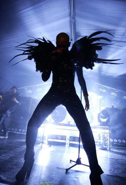 Zagreb, 050711.
Aquarius, Jarun.
Britanska rock grupa Skunk Anansie u klubu Aquarius odrzala je drugi koncert u Zagrebu u godini dana.
Foto: Tomislav Kristo / CROPIX