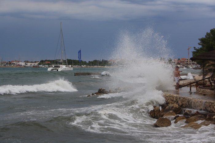 Tramontana u Zadru 26. kolovoza 2012.