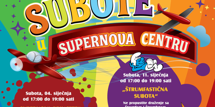 Štrumpfastična subota u Supernova centru Štrumpfastična subota u Supernova centru