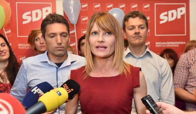 Sabina Glasovac i izborni stožer SDP-a