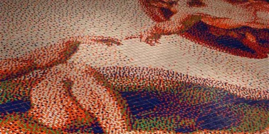 Michelangelovo remek-djelo od Rubikovih kocaka, foto: SOLENT