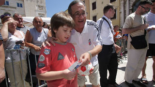 Hrvatska rukometna reprezentacija na Narodnom trgu (foto: Marin Gospić)