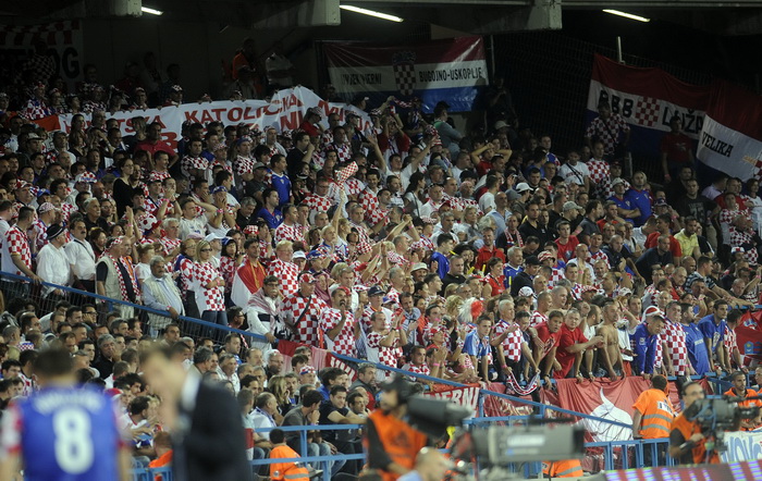 Tel Aviv, 091010.
Ramat-Gan Stadion.
Kvalifikacijska nogometna utakmica grupe F izmedju Izraela i Hrvatske za Euro 2012 u Poljskoj i Ukrajini.
Na slici: tribine.
Foto: Drago Sopta / CROPIX
