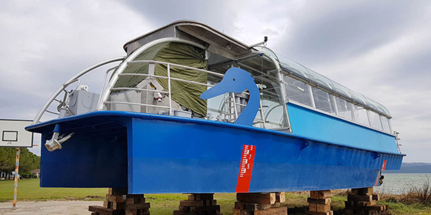 Električni brod na Vranskom jezeru dobio ime “Danguba”! Električni brod na Vranskom jezeru dobio ime “Danguba”!