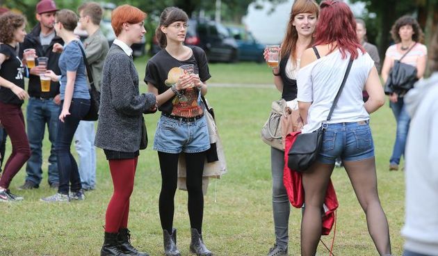 Zagreb – INmusic festival na zagrebackom jezeru Jarun unatoc losem vremenu okupio velik broj posjetitelja. Photo: Jurica Galoic/PIXSELL