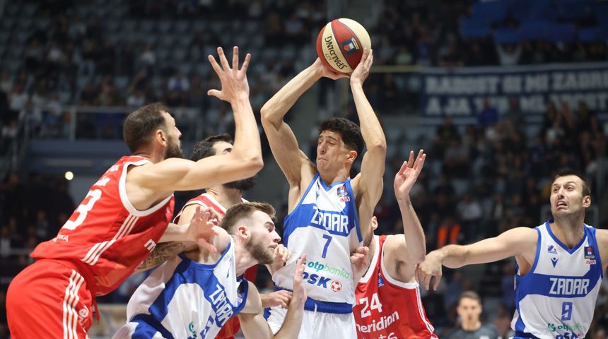 AdmiralBet ABA liga, 6. kolo: KK Zadar – KK Crvena Zvezda 77-84 AdmiralBet ABA liga, 6. kolo: KK Zadar – KK Crvena Zvezda 77-84