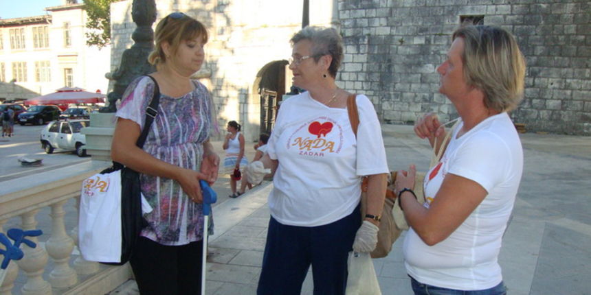Udruga Nada u akciji prikupljanja infektivnog otpada u Zadru, foto: M. Jerak Udruga Nada u akciji prikupljanja infektivnog otpada u Zadru, foto: M. Jerak