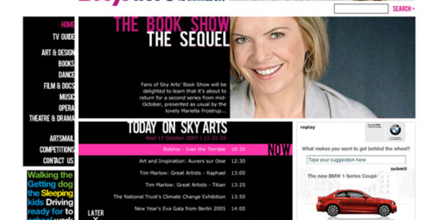 SkyArts (Foto: thebookshow.skyarts.co.uk)