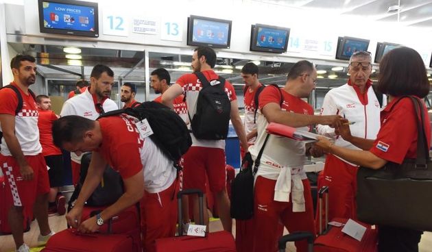 Kosarkaska reprezentacija otputovala je na Olimpijske igre u Rio. Photo: Davor Visnjic/PIXSELL