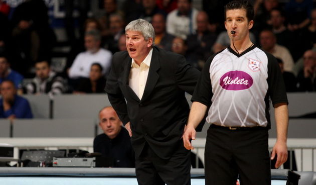 Zadar, 200312.Dvorana Kresimir Cosic na Visnjiku. 1. kolo A1 lige za prvaka Zadar – Zabok.Na fotografiji  : trener Zadra Ales Pipan.Foto: Andrija Lucic / CROPIX